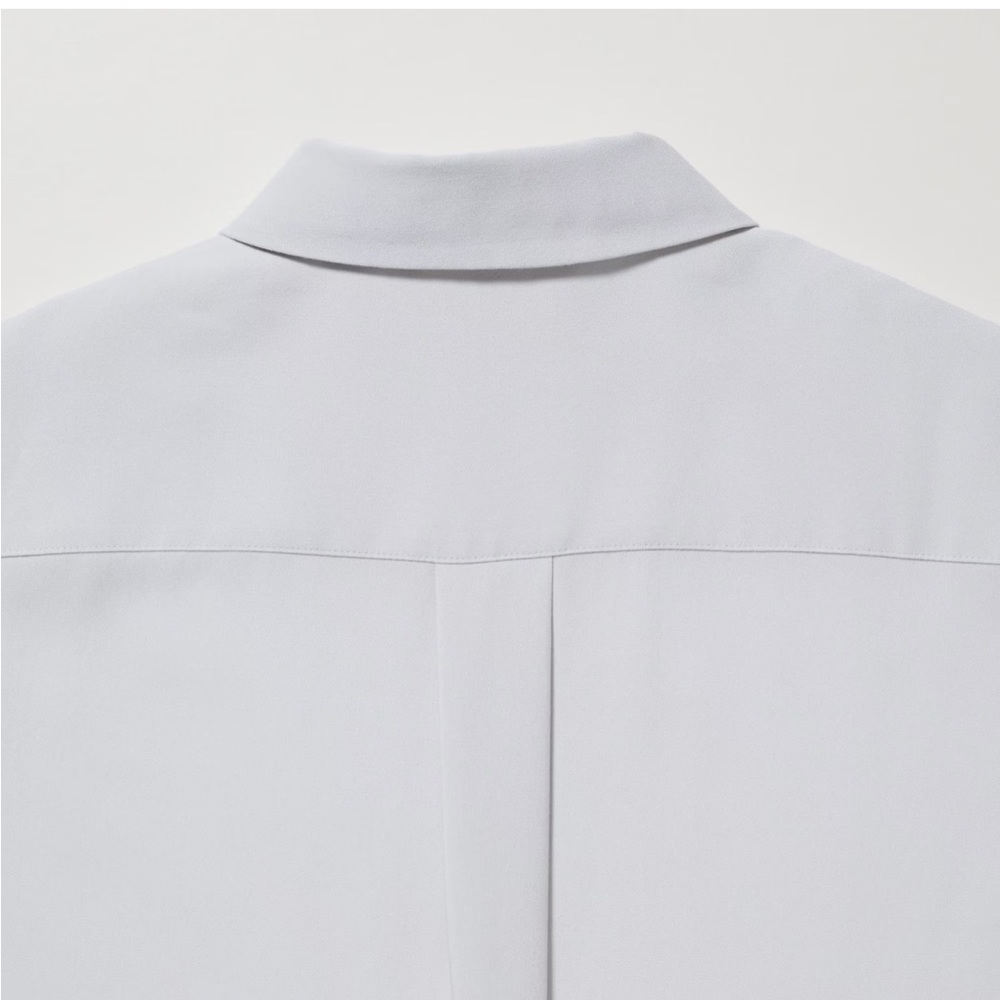 Uniqlo White Rayon Long Sleeve Blouse (large) - Picture 8 of 9